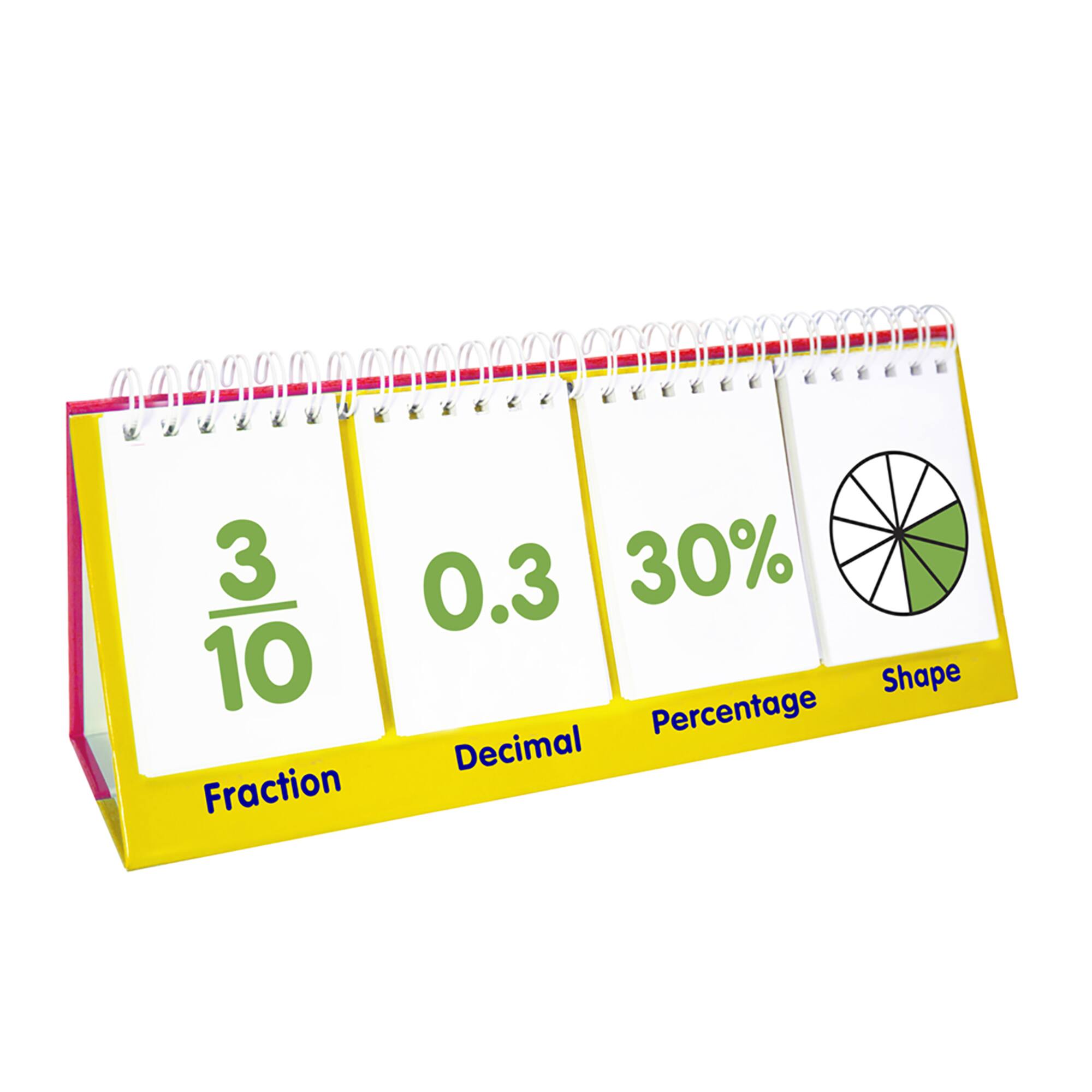 Junior Learning® Double-Sided Fractions Flips